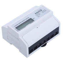 Contatore di Potenza Digitale Trifase A 4 Fili per Montaggio su Guida DIN, 380 V 100 A, con Display LCD Retroilluminato e Monitoraggio Preciso Della