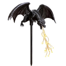 Solar-Drachenfeuer-Gartenleuchte, LED-Lichterkette mit Flammeneffekt, Drachen-Solarleuchte, Drachen-Gartenstecker für Den Außenbereich