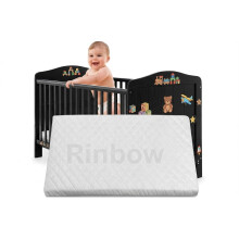 RAINBOW Soft Cushioned Baby Cot Mattress, Space Saver Size, Quilted Breathable & Antibacterial Cover, Water-Resistant, Portable Lightweight Design, M