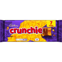 Cadbury Crunchie Milk Chocolate & Honeycomb Bars, 182.7 g (Pack of 1)