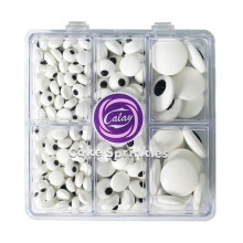 Candy Eyes Sprinkles for Cake Decorating Edible, Halloween Christmas Eyeball Sprinkles for Cookie Baking Ice Cream Cake Cupcake Toppings (Three Size