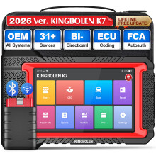 KINGBOLEN K7, OBD2 Diagnosegerät für Autos, CANFD Scanner, ECU-Codierung, 31+ Reset-Funktionen, 7 Zoll Tablet