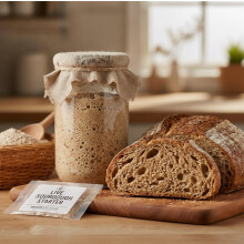 Wholemeal Sourdough Starter– Live Culture – 46-Year Heritage Yeast -Shelf Stable – Fail-Proof fast start – & No-Mess – San Francisco Sourdou