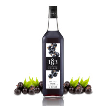 1883 Maison Routin Premium Blackcurrant Syrup, 1 Litre Glass Bottle