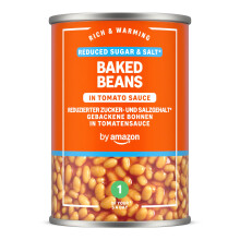 by Amazon Reduced Sugar and Salt Baked Beans in Tomato Sauce, 420g