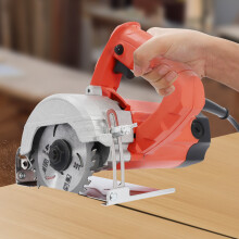 Handgeführte Schneidemaschine, 1580W, 13000 U/min, 0-45 Winkelverstellung, für Stein und Holz, rot