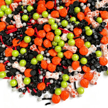 Edible Halloween Cake Decoration Spiders Evil Lights Blood Bones Candy 100G Cake Icing Cookies Muffin Cookies Top Edible Halloween Sprinkles