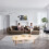 2-Tier Irregular Cloud Coffee Table with Storage Shelf for Living Room 3