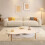 2-Tier Irregular Cloud Coffee Table with Storage Shelf for Living Room 2