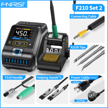 FNIRSI Estación de soldadura de retrabajo DWS-200 F210-3 Tips, 200W, para soldadura electrónica