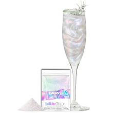 Twinkle my Drink 5g Edible Glitter for Drinks & Cake Decoration (Opal Ghost) | 25 Servings | Iridescent Edible Glitter for Cocktails | Perfect for P