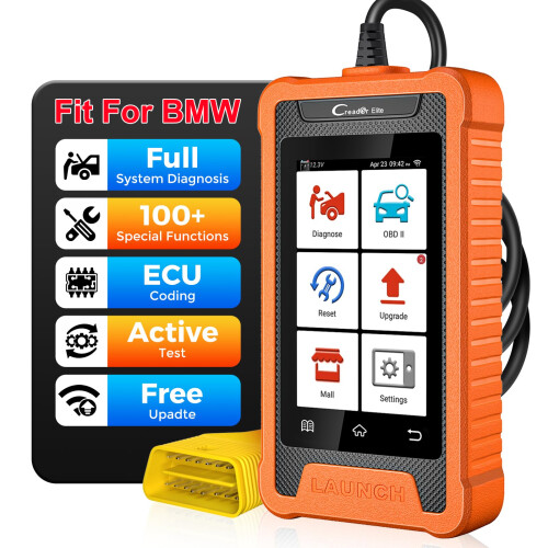 LAUNCH X431 Creader Elite, OBD2 diagnoseerapparaat, systeemdiagnose, ECU codering en actieve test 1