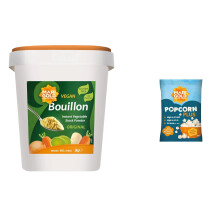 Marigold Vegetable Bouillon Powder 2kg + Free Popcorn – Instant Vegan Stock powder, Natural Ingredients, No Artificial Additives – Ideal for Soups