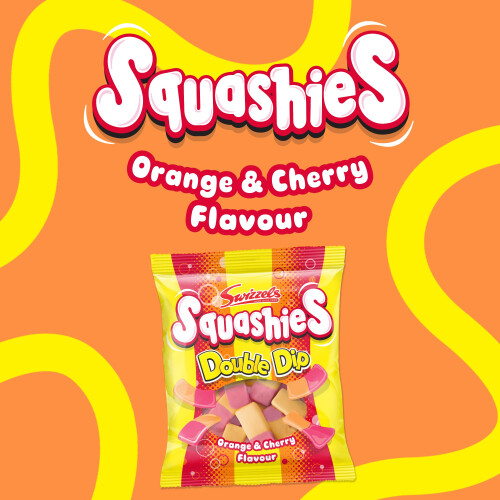 Swizzels Squashies Orange & Cherry Flavour Double Dip, 120g 1