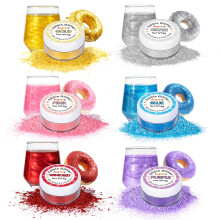 Edible Glitter 6 Colors Set,Food Grade Shimmer Dust for Drinks and Baking