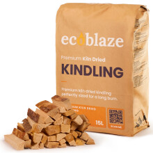 Ecoblaze 6.5kg Kiln Dried Hardwood Kindling Wood - Ideal for use with Natural Firelighters, Fire Logs, Briquettes, Kiln Dried Firewood Logs for Wood
