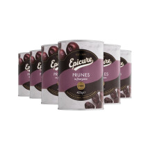 Epicure Tinned Prunes in Juice, Delicious as a Snack, Topping or Dessert, 425 g (Pack of 6)