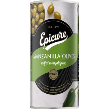 Epicure Manzanilla Olives Stuffed with Jalapeno, 350 g