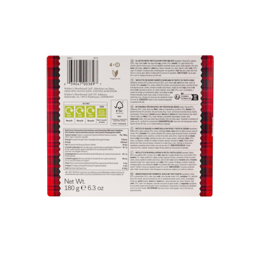Walkers Walker's Shortbread Ecclefechan All-Butter Tarts, Scottish Pastry, 180g 2