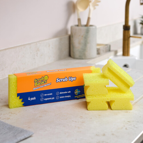 Scrub Daddy Basics Scrub Ups, Pack of 4 1