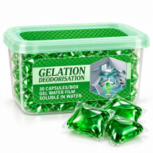 Bio-Enzyme Drain Deodorizer Capsules, Water-Soluble Odour Freshening Pods for Sinks, Showers and Pipes