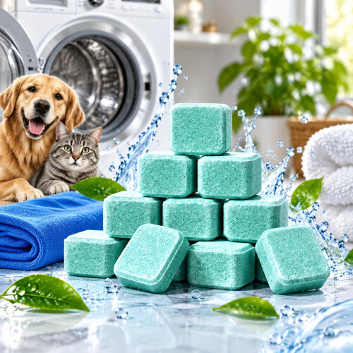 Washing Machine Cleaner Pro Tablets, 12 Pieces Washing Machine Cleaner