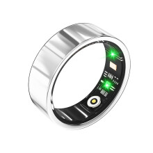 Hoorawwi Health Smart Ring, Smart Ring IP68 for iPhone w/Sleep Heart Rate Blood Pressure Oxygen Monitor Waterproof Fitness Tracker, Silver #7