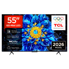 TCL 55P8L-UK 55 Inch QD-Mini LED 4K HDR10+ Smart TV, Dolby Vision & Atmos