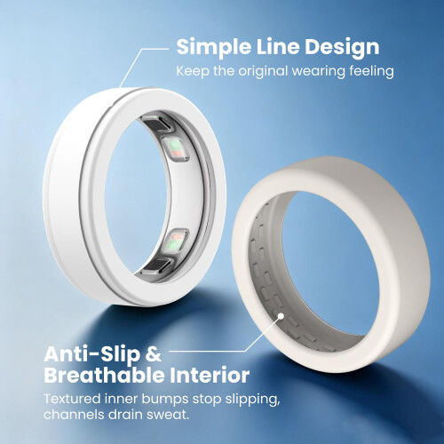 AhaStyle Silicone Ring Cover for Oura Ring Gen 5 (2026) Case Accessories, S 2