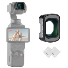 NEEWER 0.75x 108 FOV Wide Angle Lens Compatible with DJI Osmo Pocket 3 / Pocket 4 / Xtra Muse, Magnetic Multicoated Aspherical Action Camera Lens Ac