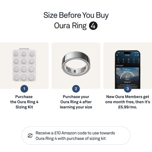 Oura Ring 4 - Silver - Size 7 - Size Before You Buy 2