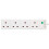 PRO ELEC PL09211 4 Gang Surge Protected Extension Lead White, 8m 1