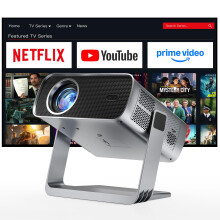 [Compatible with Netflix & Dolby Audio] XuanPad 2000ANSI Grey Smart Projector 4K, WiFi 6 Bluetooth 5.2, Projector with 280 Rotatable Stand, Auto Foc