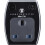 Masterplug Single Socket Surge Protected Power Adaptor with Two USB Charging Points, Polished Black 2