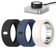 Yisica Cover Compatible for Oura Ring 4 Cover/Ring 4 Ceramic/Gen 3 Protector Case,Silicone Anti-Scratch Elastic Finger Case Woking Out Gym for Women