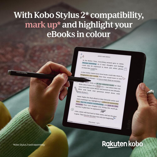 Kobo Libra Colour eReader, 7” Colour E Ink, Waterproof, White 2