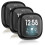Meliya Case for Fitbit Versa 3 /Sense with Screen Protector, 3Pack TPU Soft All-Around Protective Cover Bumper Case for Fitbit Sense (Black*3) 1