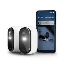 Arlo Essential 3 HD Wireless Security Camera Outdoor, Battery-Powered WiFi Home CCTV with Colour Night Vision, Spotlight, Alarm Siren, 2-Way Audio, A