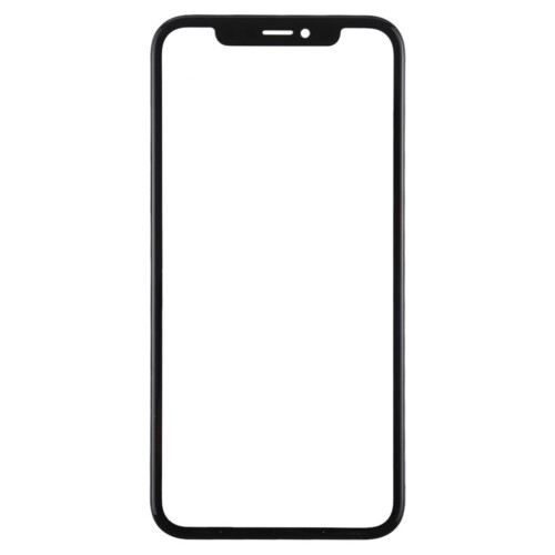 (Black) Lente de vidro externa frontal para iPhone 11 1