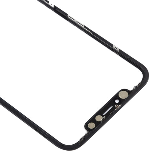 (Black) Lente de vidro externa frontal para iPhone 11 2