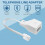 RJ11 to BT Socket Adapter, 4-Wire Female Converter with 10cm Cable 5