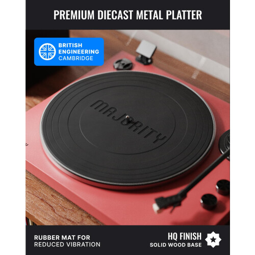 MAJORITY Stylo Bluetooth Turntable Record Player & Record Deck 2