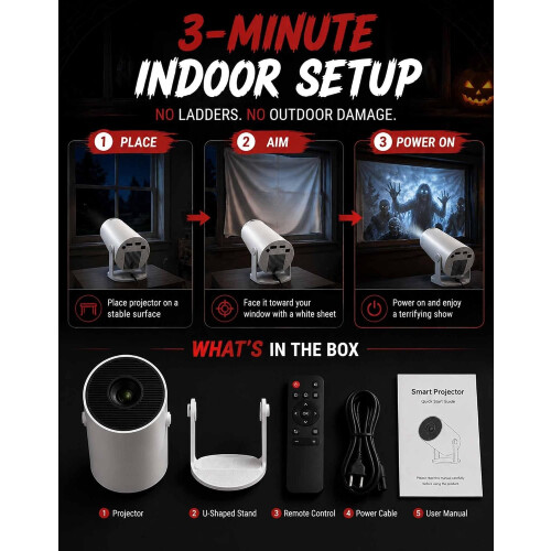 DarkCast Halloween Projector, Set the Scene for a Spooky Night 2