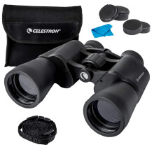 Celestron 72360 LandScout 10x50mm Water-Resistant Porro Prism Binoculars with Rubber Grip Surface, Coated Lens, K9 Optical Glass, Neck Strap and Soft