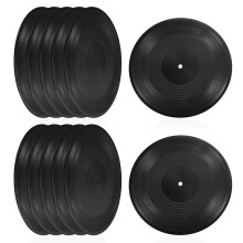PATIKIL Blank Vinyl Records, 12 Inch 12 Pack CD Fake Vinyl Records for Wall Aesthetic Decor, Decorative Records for Roll Music Room Rock Party DIY De