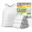 AOSULI 20L Bin Bags with Drawstring, White, 96 Count Pedal Bin Liners 1