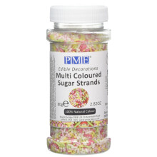 PME Multi Coloured Sugar Strands 80 g