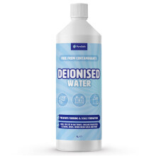 Pure Safe Deionised Water 1 Litre Mineral-Free Water for Car Batteries, Steam Irons, Cleaning & Laboratory Use, No Impurities, Multi-Purpose Distille