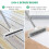 SetSail Floor Scrub Brush, 51-Inch Adjustable Long Handle Brush,Black White 4