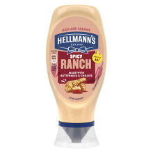 Hellmann's Spicy Ranch Sauce made with Buttermilk & Chillies add a fiery kick to any dish 430 ML